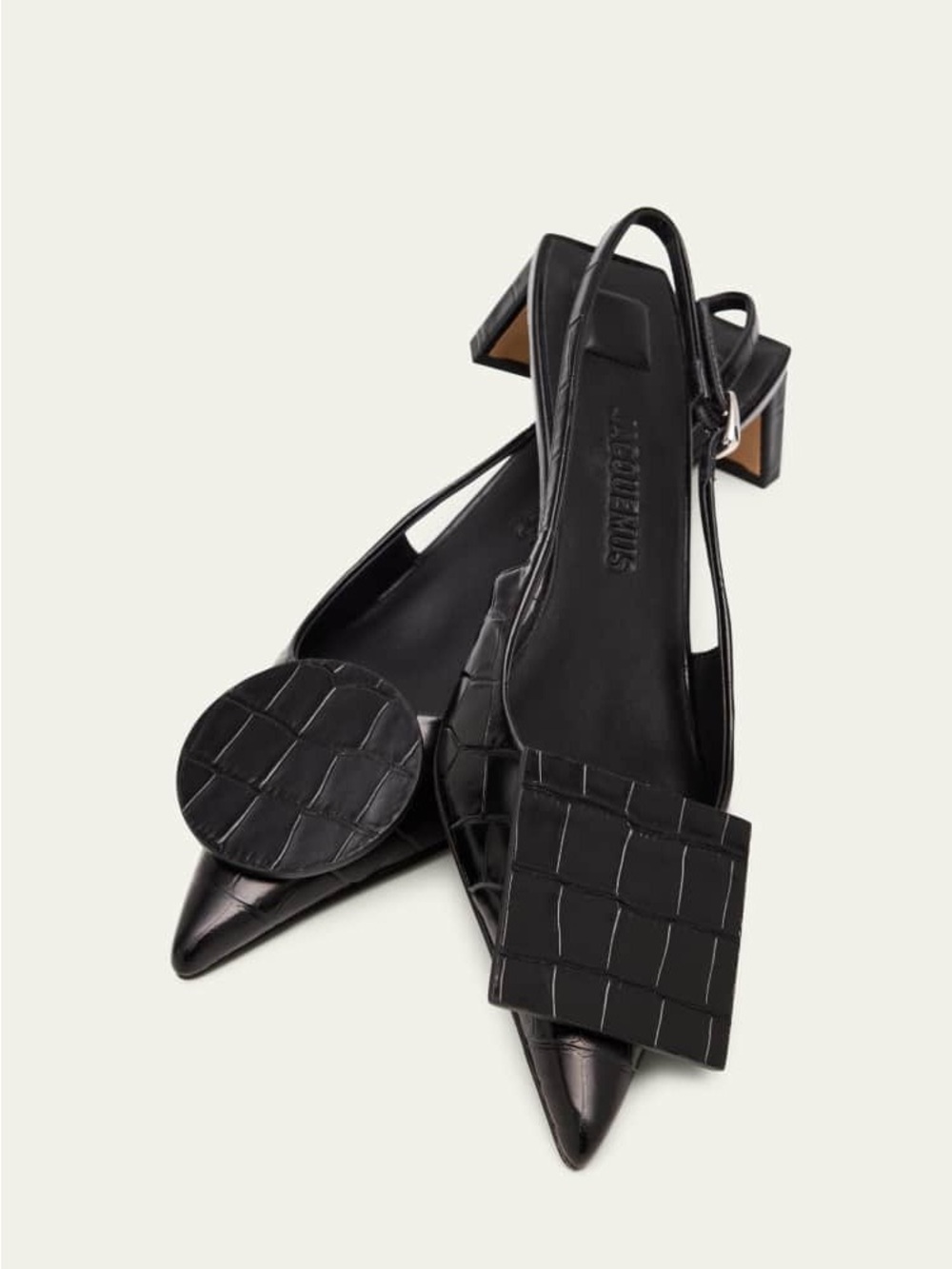 Jacquemus Les Slingbacks Duelo Plates Leather Pumps